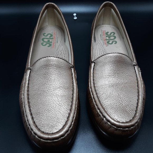 SAS Womens slip on loafers sz 7.5 Slim Bronze - Picture 2 of 6